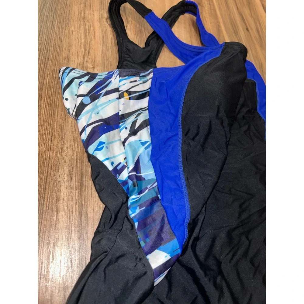 beautyin Women's Boyleg One Piece Swimsuit Racerback Athletic Bathing Suit, Larg